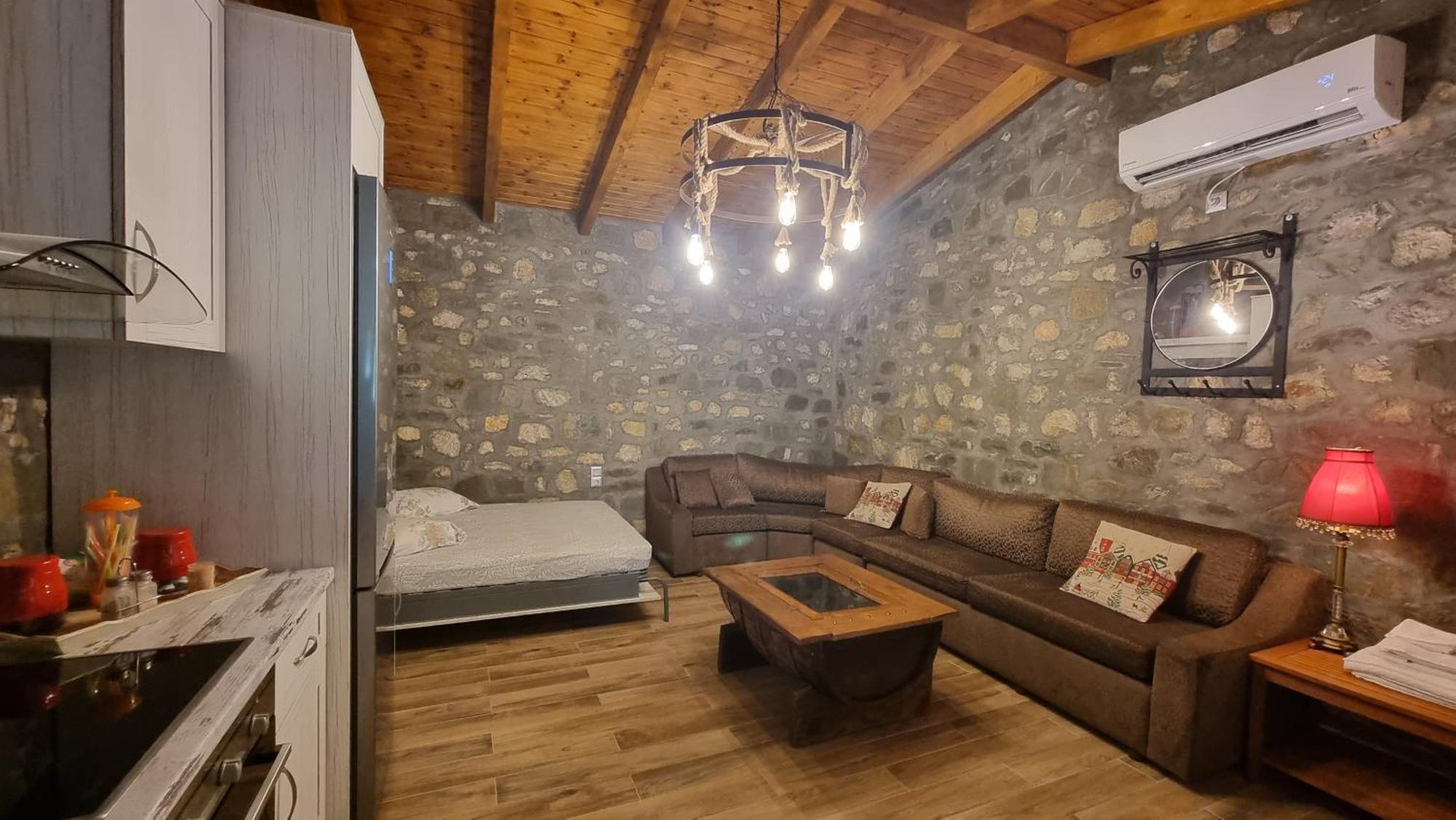 House With Big Garden And Barbeque In Nature Vourgareli Экстерьер фото